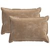 vidaXL Diivanipadi 2 pcs HOUTEN Pruun 50 x 75 cm &Scaron;en&uuml;&uuml;lfabric