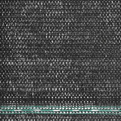 vidaXL tenniseväljaku võrk, HDPE, 1,6 x 100 m, must