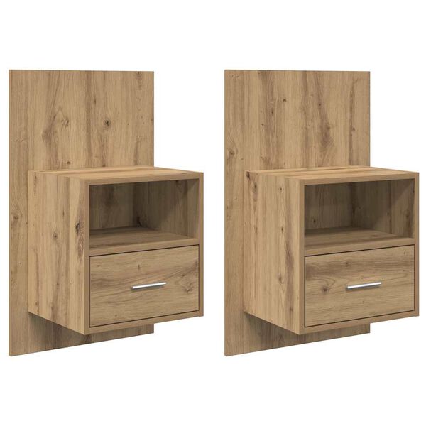 vidaXL &Ouml;&ouml;lambi kapp 2 pcs K&auml;sit&ouml;&ouml;puu 50 x 32.5 x 80cm Tehispuit