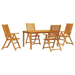 vidaXL Aia s&ouml;&ouml;gilaudade komplekt 7 pcs Pruun Tugev akatsiapuu