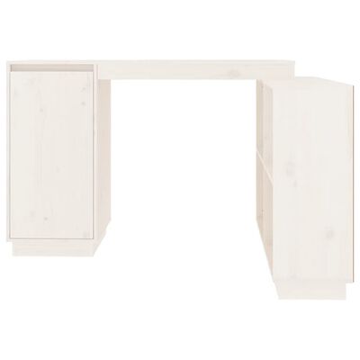 vidaXL kirjutuslaud, valge, 110 x 50 x 75 cm, männipuit