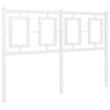 vidaXL metallist vahetatav voodipeats, valge, 120 cm