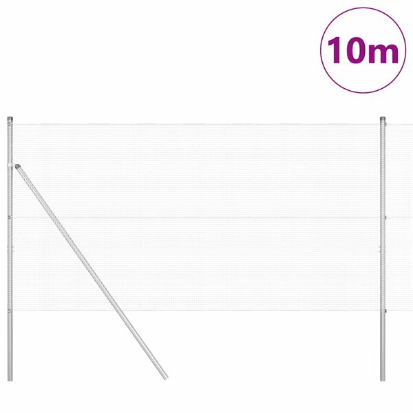 vidaXL Aiapost H&otilde;bedane 10 x 1,4 m (12 x 12 mm v&otilde;rk) Teras