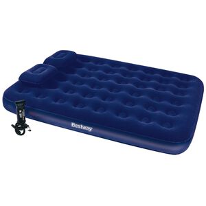 Bestway veluurkattega &otilde;hkmadrats padja ja pumbaga 203x152x22 cm, 67374