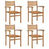 vidaXL Tool 4 pcs Pruun 56 x 55 x 90.5 cm Tugev teakpuit