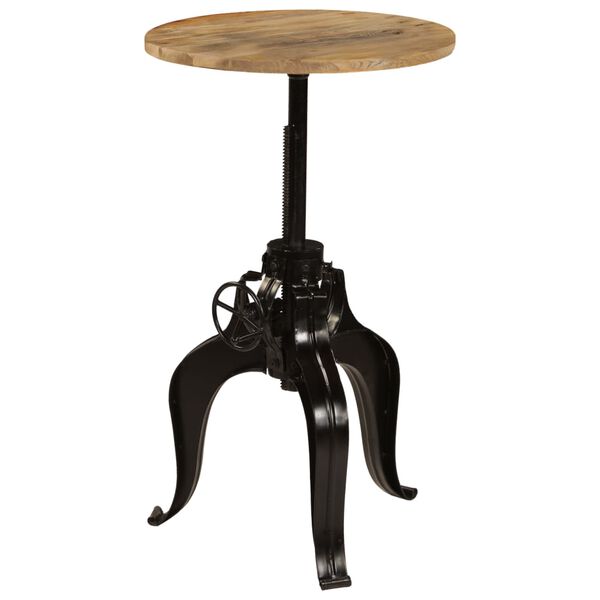 vidaXL baarilaud, toekas mangopuit, 60 x (76&ndash;110) cm