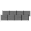 vidaXL Aiapaneel 8 pcs WPC ja Alumiinium Hall