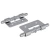 vidaXL Lukk 2 pcs H&otilde;bedane 46 x 17 x 1,2 mm Teras