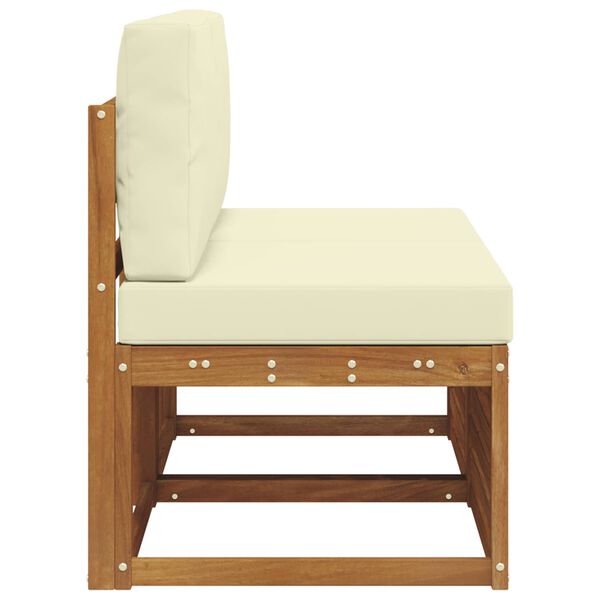 vidaXL 2 T&uuml;kk V&auml;ljas Keskmine Diivan Tugev akatsiapuu Neutraalne