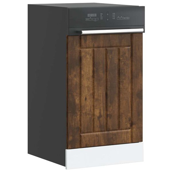 vidaXL Nõudepesumasina paneel, Lucca, suitsutatud tamm, tehispuit