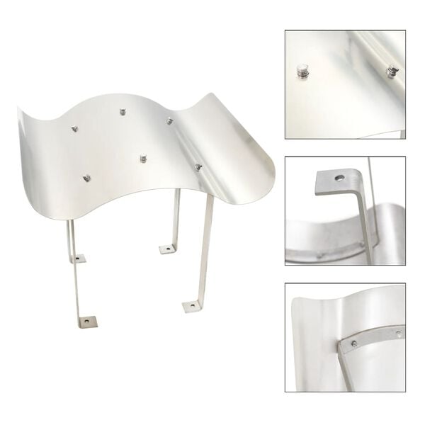 vidaXL korstnakate, roostevaba teras, 50 x 50 x 37 cm