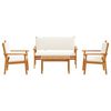 vidaXL Aia Diivanikomplekt 4 pcs Pruun 120 x 65,5 x 79 cm