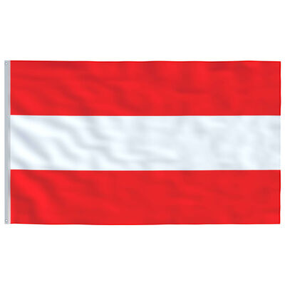 vidaXL Austria lipp ja lipumast, alumiinium, 6 m