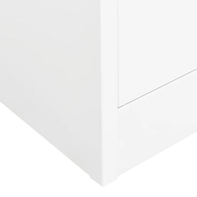 vidaXL kontorikapp, valge, 90 x 40 x 180 cm, teras
