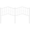 vidaXL metallist voodipeats, valge, 180 cm