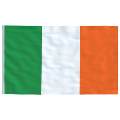 vidaXL Iirimaa lipp ja lipumast, 6,23 m, alumiinium