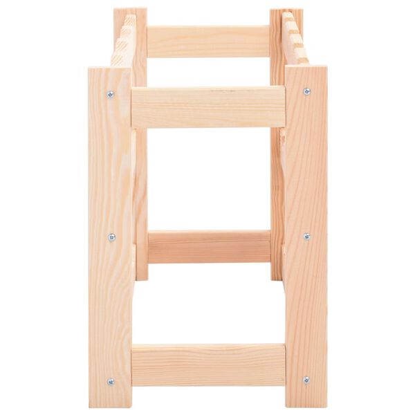 vidaXL veiniriiul 12 pudelile, männipuit