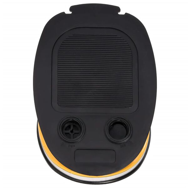 vidaXL jalgpump, 26 x 18 cm, PP ja PE, hall ja kollane