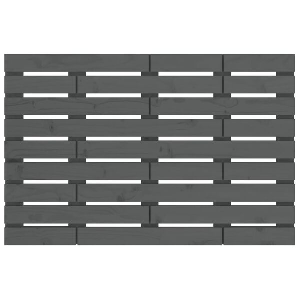 vidaXL seinale kinnitatav voodipeats, hall, 81x3x63 cm, männipuit