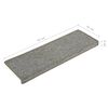vidaXL trepimatid 15 tk 65 x 21 x 4 cm helehall ristkülikukujuline serv