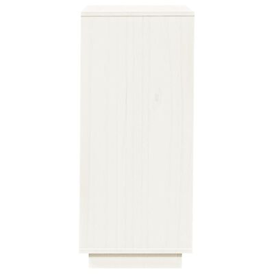 vidaXL kingakapp, valge, 35x35x80 cm, männipuit