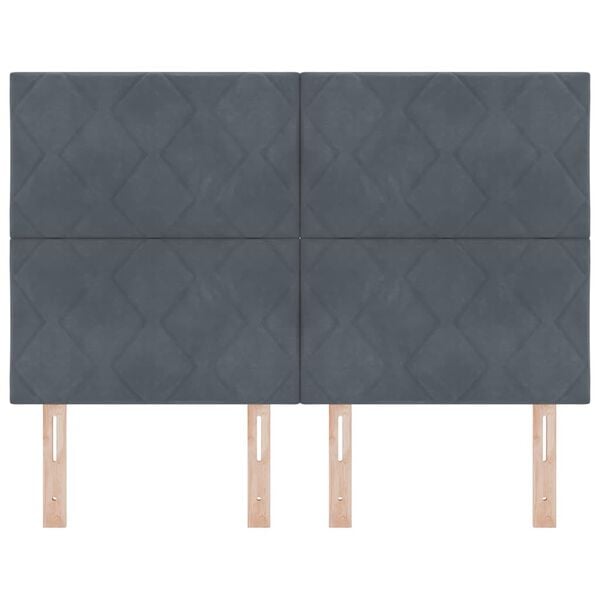 vidaXL Peats peaga Tumehall 144 cm Samet