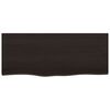 vidaXL vannitoa tasapind, tumepruun, 100x40x2 cm, t&ouml;&ouml;deldud t&auml;ispuit