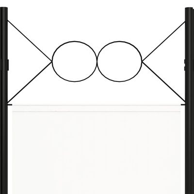 vidaXL 3 paneeliga ruumijagaja, valge, 120 x 180 cm