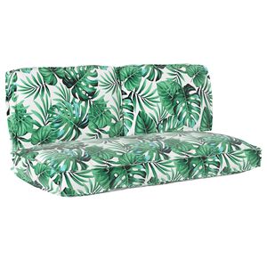 vidaXL Padjakomplekt Leht 3 pcs Lehe muster Oxfordi kangas