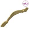 vidaXL K&auml;epide 12 pcs Kuldne 143 x 19,2 x 20 mm Tsink-alliage
