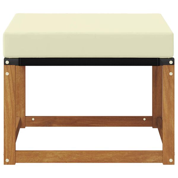 vidaXL V&auml;li jalatoed Tugev akaatsiapuit ja tekstiilne kangas