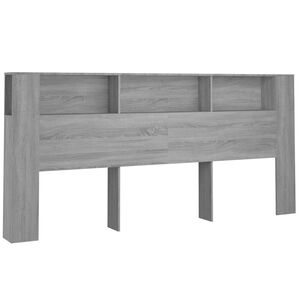 vidaXL peatsi kapp, hall Sonoma tamm, 220x18,5x104,5 cm