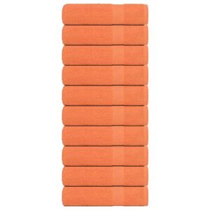vidaXL vannitoar&auml;tikud FROGN 10 tk, oranž, 100x150 cm, 360 g/m&sup2;