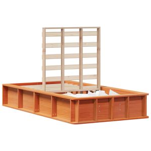 vidaXL Voodi raam Vahapruun 75 x 190 cm Tahke m&auml;nd