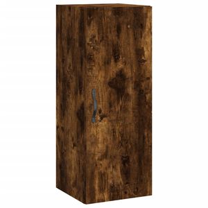 vidaXL seinakapp, suitsutatud tamm, 34,5 x 34 x 90 cm, tehispuit