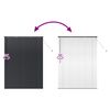 vidaXL Venetsi Rulood kardinatega Must 175 x 135 cm Alumiinium