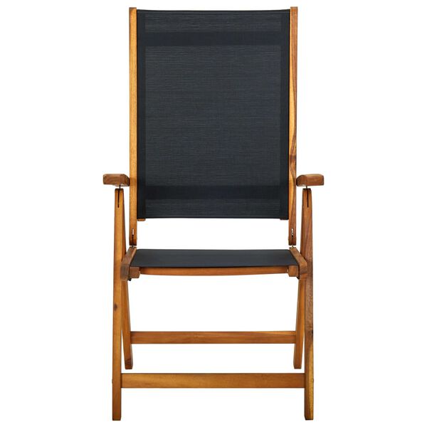 vidaXL kokkupandavad aiatoolid 4 tk, akaatsiapuit ja tekstileen