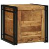 vidaXL Salvestuskarp Pruun ja must 50 x 50 x 50 cm Tugev akatsiapuu