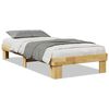vidaXL voodiraam ilma madratsita 75x190 cm T&auml;ispuidust tamm