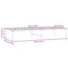 vidaXL metallist voodiraam, must, 75 x 190 cm