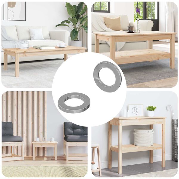 vidaXL Mutrid 2 pcs H&otilde;bedane 10 x 10 x 1,2 mm Teras