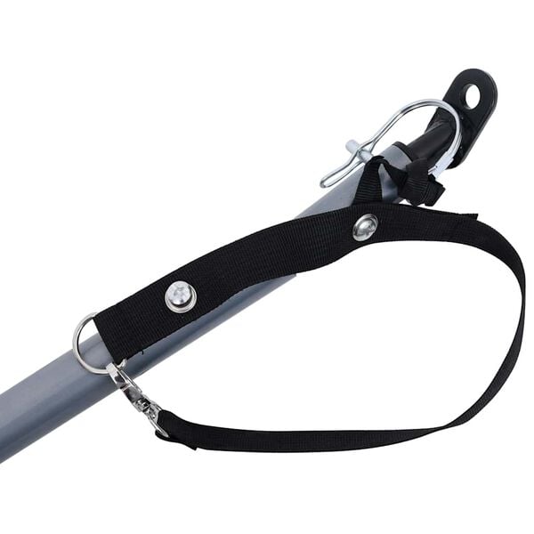 vidaXL kaubahaagis jalgrattale, hall ja oranž, 65 kg