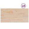 vidaXL lauaplaadid 4 tk, ristk&uuml;lik, 90x45x1,7 cm, m&auml;nnipuit