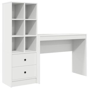 vidaXL Laud Valge 145,5 x 40 x 127 cm 2 tk