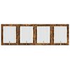 vidaXL Koerav&auml;rav koos aluspuudega 4 pcs Suitsutatud tamm 80 x 100 cm