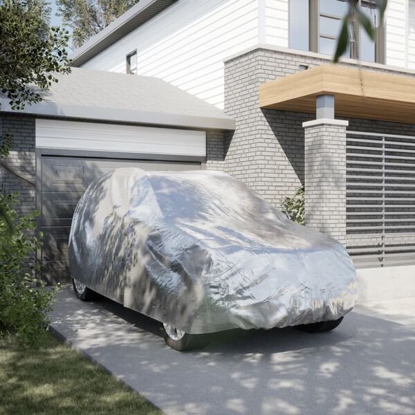 vidaXL autokate maasturile pandlarihmadega hõbedane XL