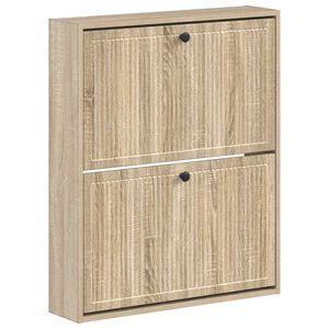 vidaXL Seinale kinnitatav jalan&otilde;ude kapp EDE 71 x 17 x 86 cm Tehispuit