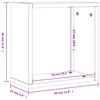 vidaXL Wall Cube riiulid 4 tk Hall Sonoma 30x15x30 cm