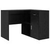 vidaXL Nurgalaud sahtliga riiuliga uksega Must tamm 102 x 88 x 75 cm
