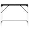 vidaXL Konsoollaud Must tamm 100 x 32 x 75 cm Tehispuit